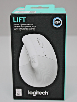 Logitech Lift Vertical Ergonomic Mouse, Gummibeschichtete Grifffläche NEU