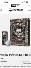 NEW TaylorMade TP5x Pix Pirates Golf Ball - 1 ball
