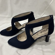 LifeStride Women's Giovanna 2 Pump Navy Suede Size 9 M