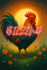 Rooster Digital Illustration ⭐⭐ High Quality – Printable Farm Wall Art Decor PDF