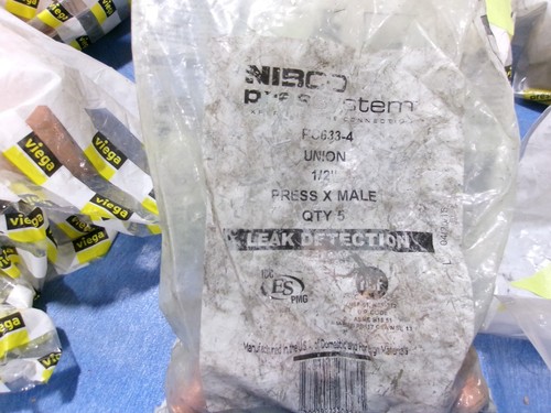 (BAG OF 5) NIBCO PC633 UNION 1/2" PRESS X PRESS COPPER 9256400PC