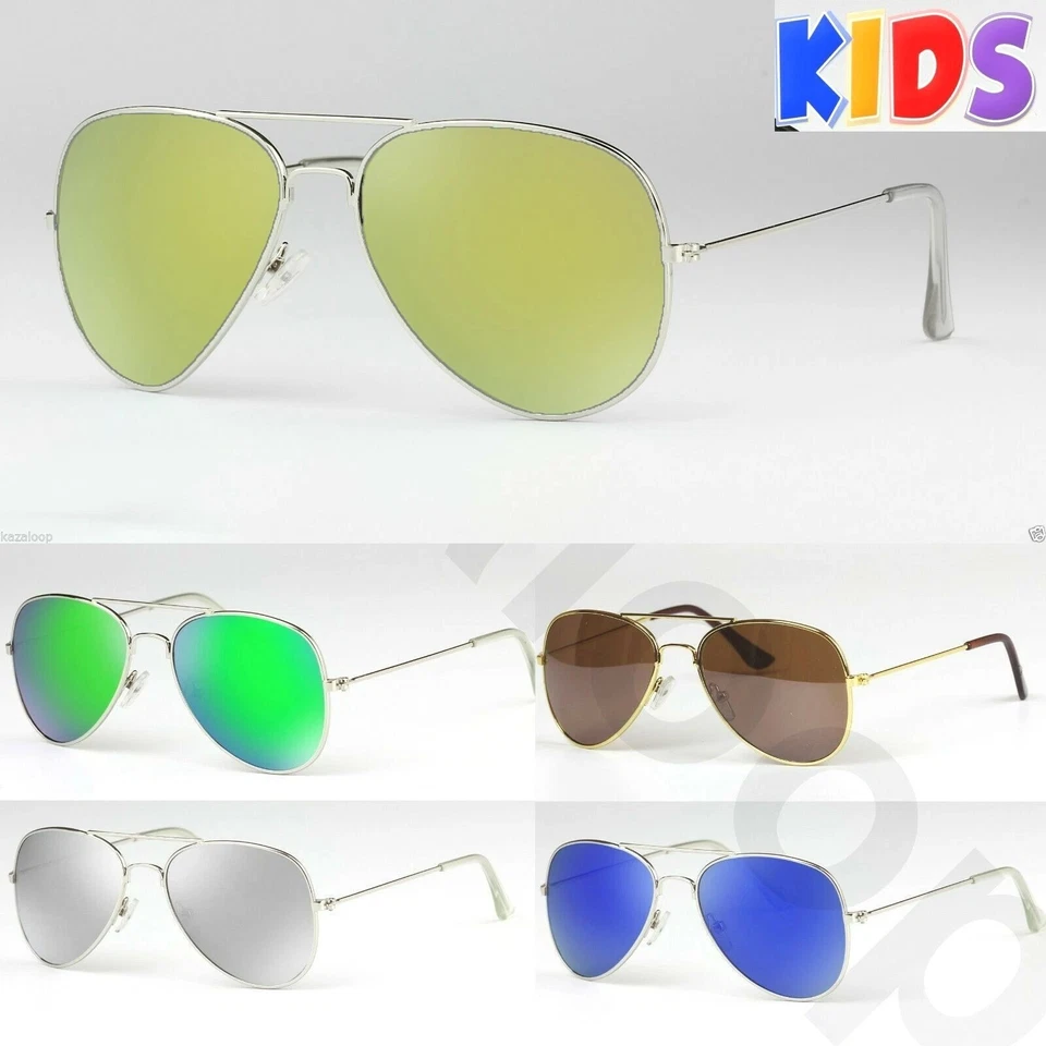 Children Kids Tear Drop Pilot Sunglasses for Boys Girls UV400 CE New With Tags - Image 1 of 1
