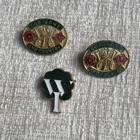 3 x Vintage WW2 Home & Country Womens Institute WI Enamel Pin Badges