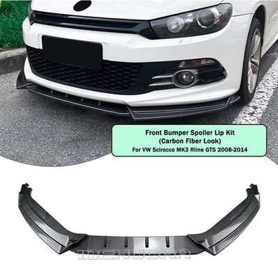 Front Bumper Lower Splitter Lip For VW Scirocco MK3 Early Rline GTS 2008-2014