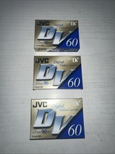 3 JVC DVC 60 90min Lp Mode Mini Dv Digital Video Cassette DVM60ME BRAND NEW