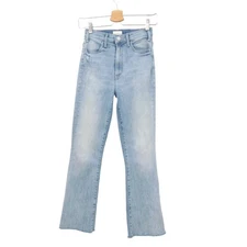 Mother Denim The Hustler Ankle Fray Bootcut Jean in Knock on Wood  Size 24