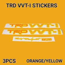 Trd Vvti Sticker Decal Jdm 3pcs