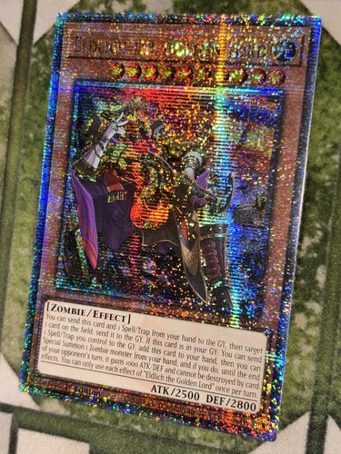 YuGiOh ELDLICH THE GOLDEN LORD Quarter Century Secret Rare RA01-EN019