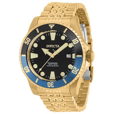 Invicta 39761 Herrenuhr Automatik Stahlband Stahl Zifferblatt schwarz 100m