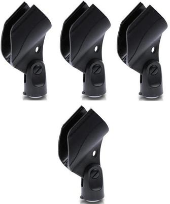 4 Stück Mikrofonhalter MH-2 für Sender-Mikrofone Mikrofonklemme Mikrofonklammer