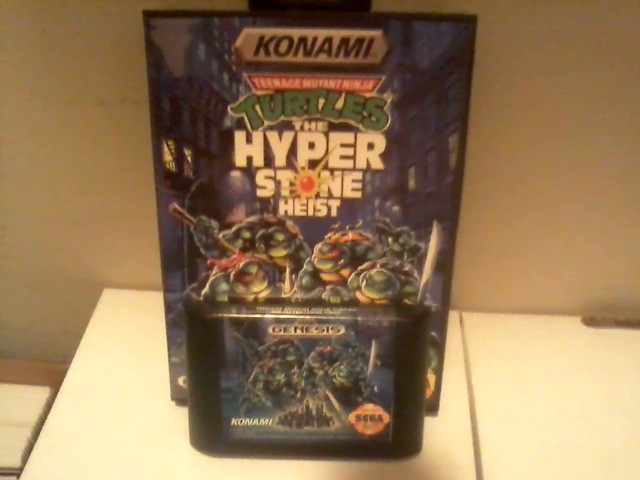 Teenage Mutant Ninja Turtles Hyperstone Heist TMNT Sega Genesis Authentic cart.