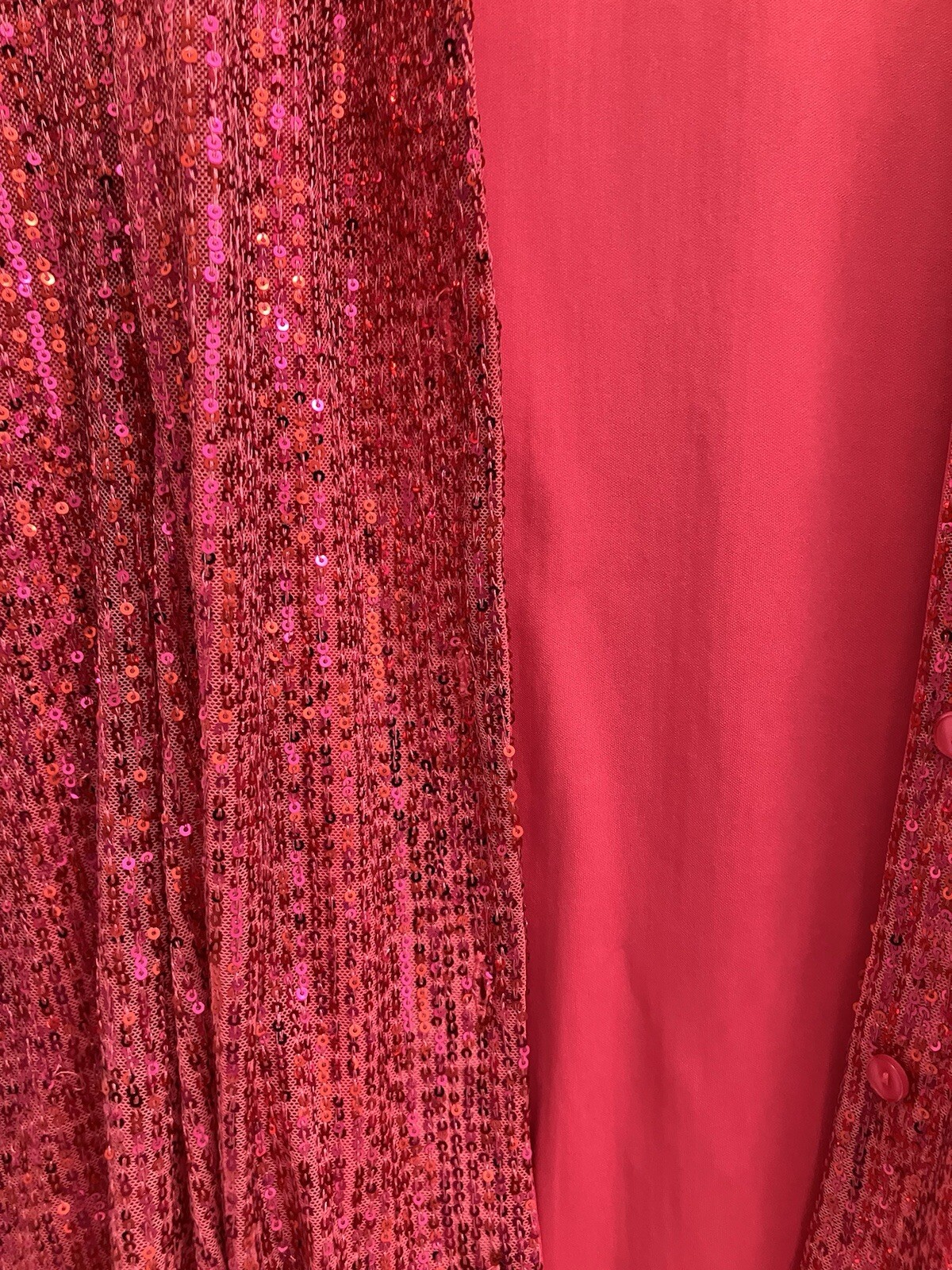 Pink Sequins Button Down Jacket - image 5