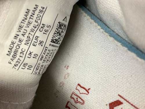 RARE Converse Chuck Taylor All Star White Dinoverse Sneaker Infant Sz 10 2V Loop - Picture 9 of 11