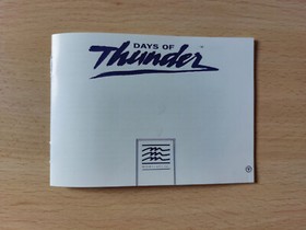Caja y manual de reemplazo de Days of Thunder de NES