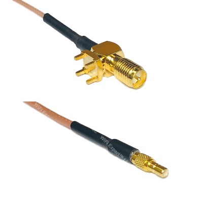 RG178 RP-SMA Female PCB Tall to SSMB Male Coax RF Cable USA-Ship
