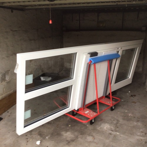 Haustüre mit Oberlicht Aluminium weiß 1120x3140 mm - Bild 4 von 8