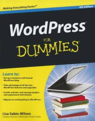 WordPress For Dummies, 4th Edition - Paperback By Sabin-Wilson, Lisa - VERY GOOD