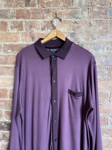 Giorgio Armani Mens Knit Shirt, Sz 56 XXL Italy - Picture 3 of 7