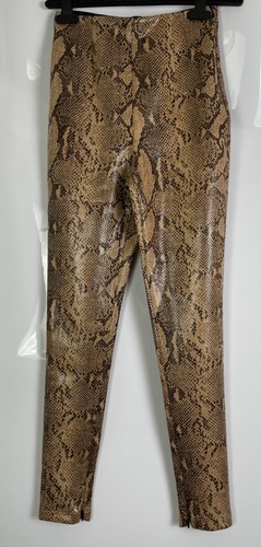 Zara XS Beige Black Snake Skin Print 