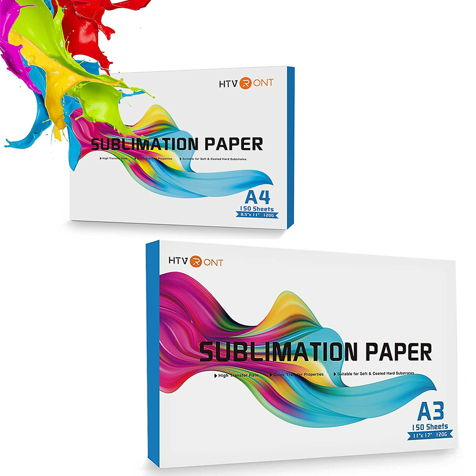 Htvront 1gsm A3 150 Sheets Sublimation Transfer Paper For Mug Cup T Shirt Ebay