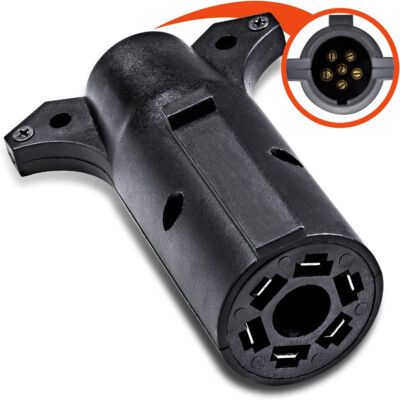 Uriah Products ADAPTOR Harness 7 Way Rv Rnd To 6Way Rnd In The Trailer Parts & Accessories Department At - Foto 7