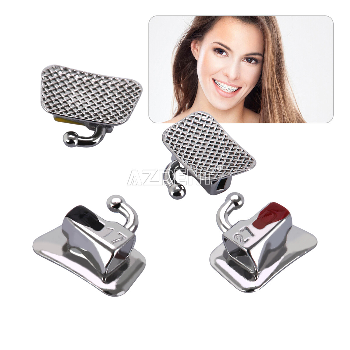 Mini Moog 20 Set Di Attacchi Ortodontici Bracket MIM Monoblock - Foto 4