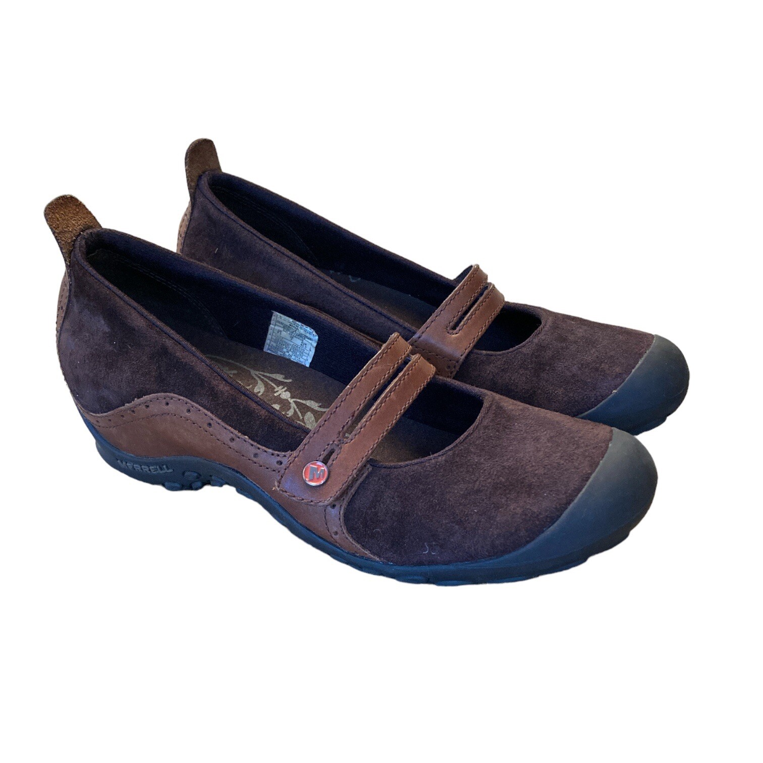 Scarpe con zeppa Merrell Plaza Bandeau Espresso da donna taglia 9 5 Mary Jane marrone