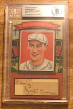 2017 HA Originals 1930s Cut Auto 1933 Goudey Jack Burns STL Browns 4/17