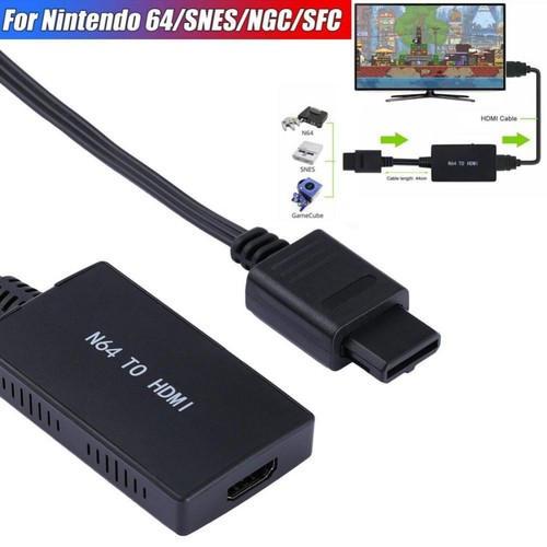 HDMI Adapter Converter HD Cable For N64 Nintendo64/SNES/NGC/SFC Gamecube Console - Picture 8 of 12