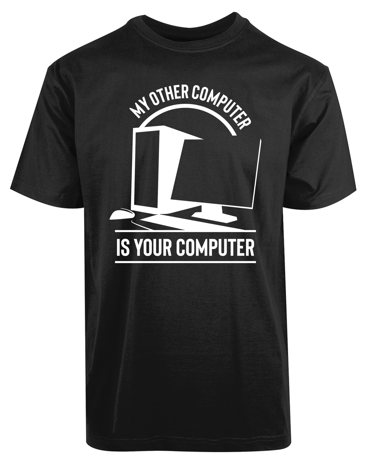 ALTRA My Other Computer Is Your Computer Nuova Maglietta Uomo Design Elegante Estiva Tees