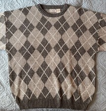 Bugle Boy Sweater Argyle Men  s Large 80s 90s