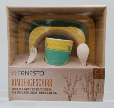 Ernesto - Kinder Frühstücksschale, Tasse & Teller Set