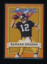 TERRY BRADSHAW 2022 PANINI CLASSICS BANNER SEASON ORANGE 1/10 PITTSBURGH STEELER