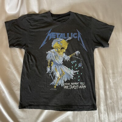 Vintage 1989 Original Metallica PUSHEAD Artwork T Shirt M