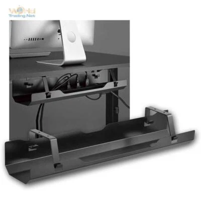 Schreibtisch-Kabelmanagement, 60cm Schiene, Steckdosen-Kabel-Ablage unter Tisch