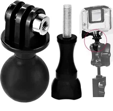 Ball Mount Adapter for Gopro Hero Series/Yi/Coyote/AKASO/SJCAM with Long Screw 