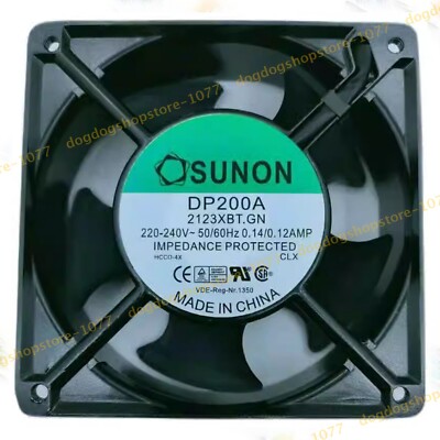 DP200A 2123XBT.GN 220-240V 0.14/0.12AMP 120*120*38MM Axial Cooling Fan NEW SUNON