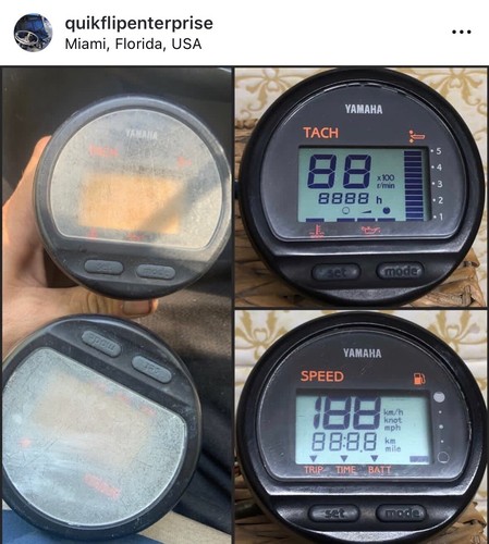 YAMAHA Outboard Gauge/Cluster Lcd Repair Service  6Y5 Speed Tach Fuel Management - Picture 1 of 4