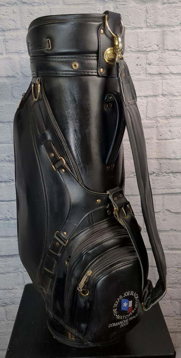 Wilson Staff キャディバッグ（ヴィンテージ） Rare! Wilson Staff Black Golf Bag- 