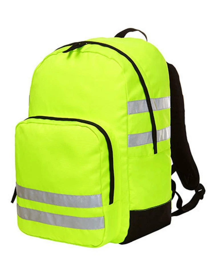 Halfar 1812206 | Sicherheits Rucksack Reflex Neon | 27 x 42 x 15 cm