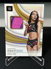 2023 WWE Immaculate Cora Jade Superstar Swatches GOLD /10#SM-CJD