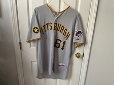 2011 Jeff Locke Pittsburgh Pirate game used worn gray  jersey.  MLB #FJ752834