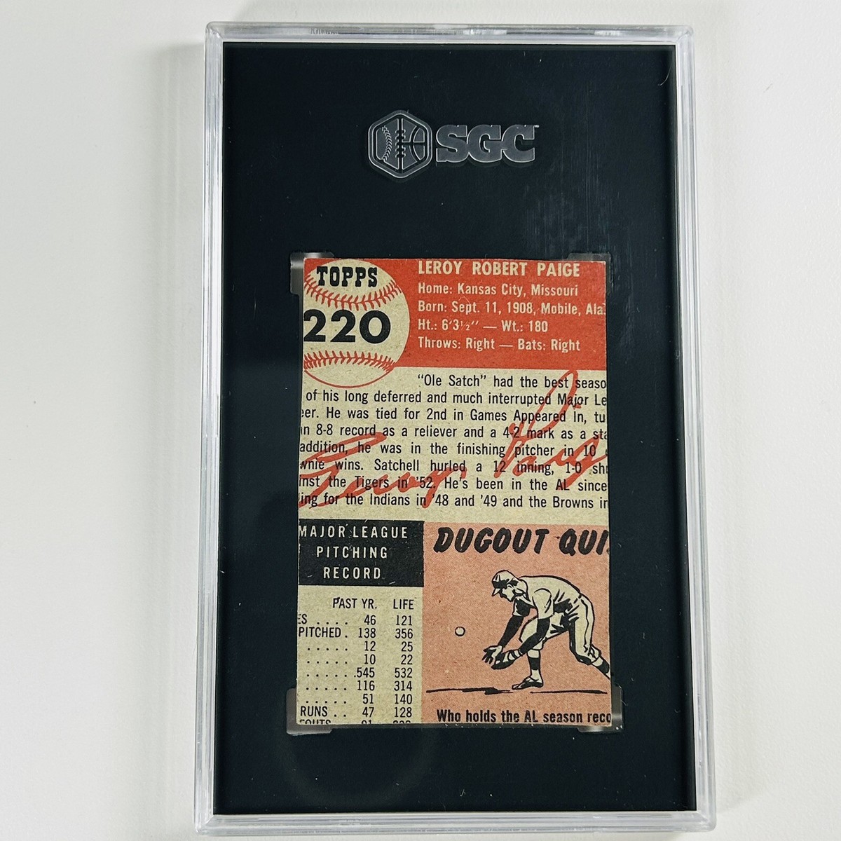 1953 Topps - Satchel Paige #220 for sale online | eBay