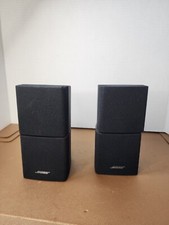 Lot Of 2 Bose Lifestyle Jewel Mini Double Cube Speakers Acoustimass Black