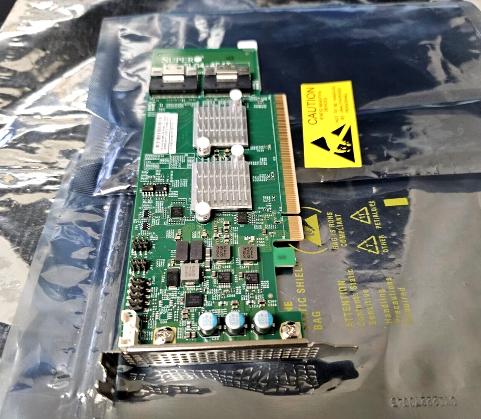 Supermicro AOC-SLG4-4E4T 4-Port, x16 PCIe Gen 4, REV: 1. 02    (#668) - Image 4 of 4