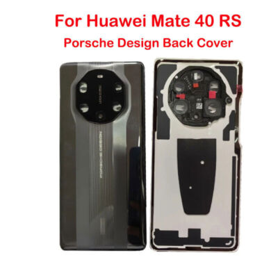 For Huawei Mate 40 RS Porsche Design Battery Cover Rear Back Glass + Camera Lens
