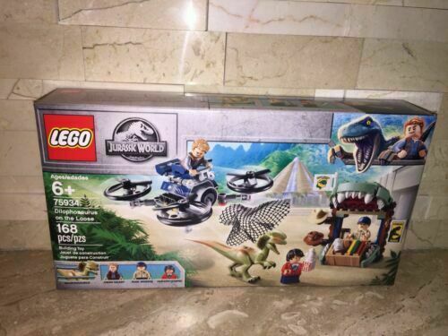 lego jurassic world dilophosaurus on the loose