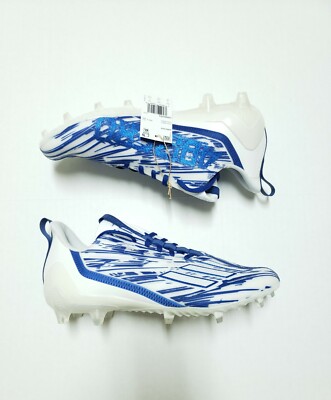Adidas AdiZero 12.0 Mens Football Cleats Size 10 White Royal  display picture 2