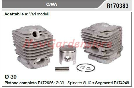 Pistone cilindro CINA vari modelli R170383