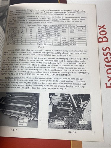 Hancock, Clark HF6 Elevating Scraper Operators Manual - Picture 5 of 5